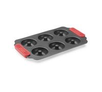 Lékué Moule à donuts antiadhésif Lékué lot de 6 Rouge