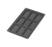 Lékué Moule à financiers en silicone Lékué lot de 9 Noir