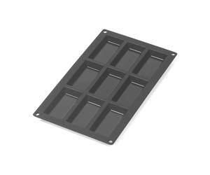 Lékué Moule à financiers en silicone Lékué lot de 9 Noir