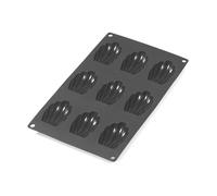 Lékué Moule à madeleines en silicone Lékué lot de 9 Noir