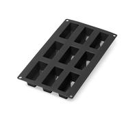 Lékué Moule à mini-gâteaux en silicone Lékué lot de 9 Noir