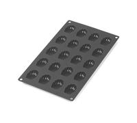 Lékué Moule à mini-madeleines en silicone Lékué lot de 20 Noir