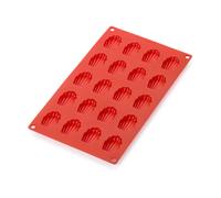 Lékué Moule à mini-madeleines en silicone Lékué lot de 20 Rouge