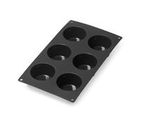 Lékué Moule à muffins en silicone Lékué lot de 6 Noir