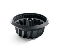 Lékué Moule à savarin profond en silicone Lékué Ø22 cm Noir