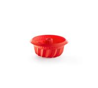 Lékué Moule à savarin profond en silicone Lékué Ø22 cm Rouge