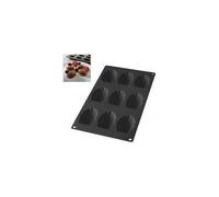 Lékué - Moule Madeleines - 9 Cavités - Noir - Gourmet