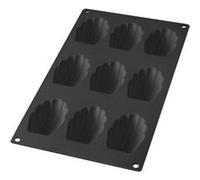 Lékué - Moule Madeleines - 9 cavités - Noir Noir G