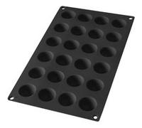 Lékué - Moule Mini Demi Spheres - 24 cavités - Noir Noir G