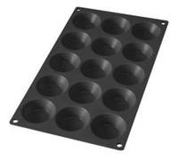 Lékué - Moule Mini Tartelettes - 15 cavités - Noir Noir G