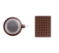 Lekue Poche à douilles decomax Marron & 0231440M02M067 Mat pour Macaron Silicone Marron 40 x 30 cm