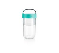 Lékué Bocal à repas TO GO hermétique 600 ml Turquoise