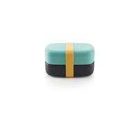 Lunchbox TO GO 2 x 500 ml, double, turquoise/noir, Lékué