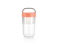 Lékué Récipient hermétique pour transporter des aliments, 600 ml, Corail