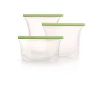 Lékué Sac réutilisable en silicone Lékué 3 pièces Vert