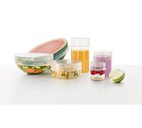 Lékué Set 6 Couvercles Extensibles réutilisables de silicone 3401400SURU065 Transparent Multitaille