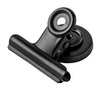 LELADY Clips Magnétiques 38mm, 12 Pièces Agrafes Magnétiques en Métal, Noir