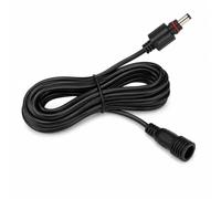 Leloco Rallonge CC étanche 5 m, prise CC vers prise CC femelle pour lampes solaires, spots LED, éclairage de jardin, éclairage extérieur, éclairage basse tension, noir