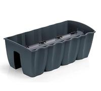 LEM Select Jardinière de rambarde Crown - Anthracite - Volume 18L - 58cm