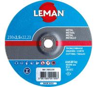 Leman - 10 disques à tronçonner métal à moyeu plat - D. 300 x Al. 20 x Ep. 3,8 mm - 1604301 - Leman