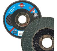 Leman 115.040Z Disque à lamelle bombé en Zirconium 115 x 22,23 mm Grain 40