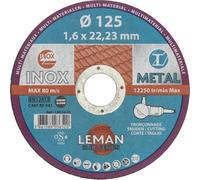 Leman - 25 disques à tronçonner D.125 X 1,6 X 22,23 mm - Multi-matériaux