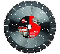 Leman 740355 - Disque diamant pour béton (350 mm, Armée et granit, Taille 350) couleur rouge et gris