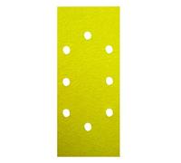 Leman 93230.08.02 Lot de 8 Patins abrasifs fixation par pince en Corindon Jaune 2 x 4 trous 93 x 230 mm Grain 80