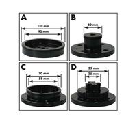 Leman - Coffret TOURNAGE 4 mors pour filetage M33x 3,5mm + accessoires