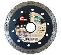LEMAN Disque diamant grès cérame 125 mm - 980125 - 125 mm / 22,23 mm / 1.4 mm