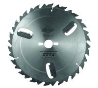 Leman - Lame carbure avec racleurs et anti-recul 400x30 z24+4 - 215.400.3024