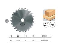 Leman - Lame de scie circulaire pour machines portatives 255x30x40z Alt Bois - 964.255.3040