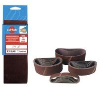 Leman - Lot de 2 bandes abrasives corindon 1219x150mm Grain 120