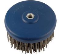 Leman - Lot de 2 brosses nylon D. 130 mm M14 pour meuleuse Gr. 46 pour polisseuse pour bois et métal - 150.126V - Leman
