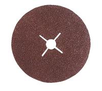 Leman - Lot de 25 disques fibre corindon brun D. 125 mm Gr. 16 pour bois et métaux - 6112516 - Leman