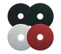 Leman - Lot de 5 disques PAD pour nettoyage des sols - noir pour décapage - D. 432 mm - 5243001 - Leman