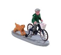 Lemax 92764 Figurine Village de Noël : vélo Amusant