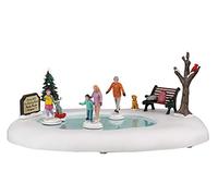Lemax Accessoire de Village de Noël : journée de Patinage familiale, résine