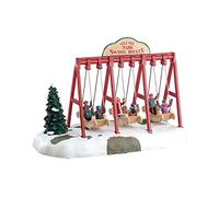 Lemax - Balançoire - Accessoire animé - Plastique - Sculpture animée - Rouge - Monde de Noël