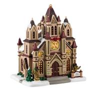 LEMAX Bâtiment éclairé par LED « Grace Cathedral » en porcelaine H 21,5 x 18 x 15,2 cm
