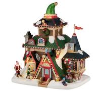 Lemax Elwood's Elf Lodge #45224 - Fonctionne avec Piles (4,5 V) - Bâtiments éclairés