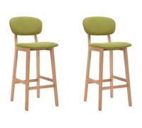 Lemon 2 Pcs Chaises Haute Style Industriel,VIDAXL, Tabourets de bar, vert tissu CCL22116578