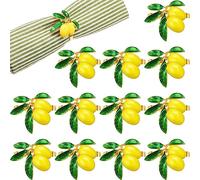 Lemon Napkin Rings Metal Serviette Buckle Holder for Wedding Dinner Party Banquet