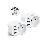 LENCENT 2 Packs Adaptateur Prise AU Australie Chine Nouvelle-Zélande