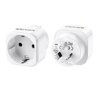 LENCENT Adaptateur Chine, Prise Australie Type I Lot de 2 | Lot de 2 Adaptateurs Prises Chinoises, Mise à la terre, Sécurité pour l'Enfant, Compact pour Voyager en AUS, en Chine,en NZ