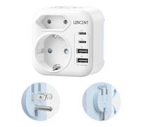 LENCENT Adaptateur Prise USA Adaptateur Prise Canada Americaine US | Adaptateur de Voyage Type B Adapter Chargeur pour États-Unis New York Canada Mexique Thailande Republique Dominicaine