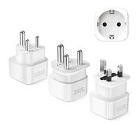 LENCENT Adaptateur Voyage avec Type D/G/M, Adaptateur Type G pour Le Sri Lanka et Adatateur Afrique du Sud pour la Namibie，Le Botswana, Le Zimbabwe et Le Népal