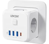 LENCENT Seau prise USB 7 en 1, prise Ladron 4000 W