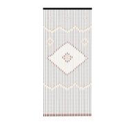 LENDISIY Rideau de porte en bambou 90 x 208 cm, 31 lignes, rideau de perles, rideau décoratif à fils pour porte de terrasse, LEND-212