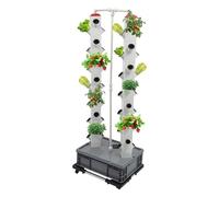 LENDISIY Système de culture hydroponique, 56 plantes, tour de croissance hydroponique verticale, systèmes de culture de plantes sans terre, système de culture hydroponique de jardin